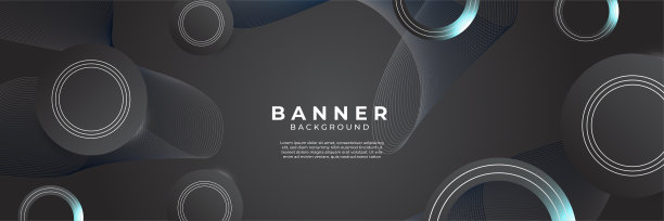 现代抽象的黑色旗帜背景图片下载