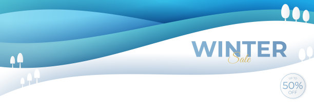 冬季圣诞大减价横幅图片下载