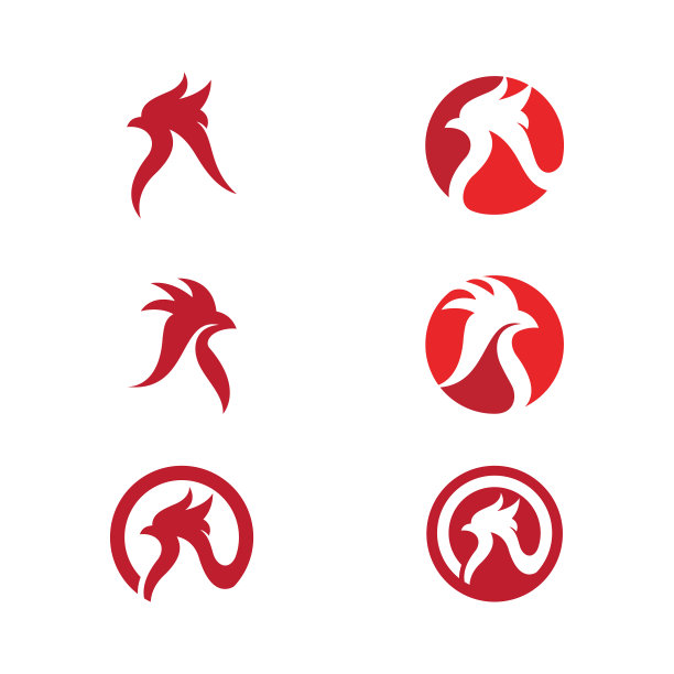 鸡图标矢量插图设计图片下载