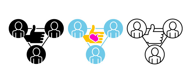 检查人群中间的标记和心脏。图片下载