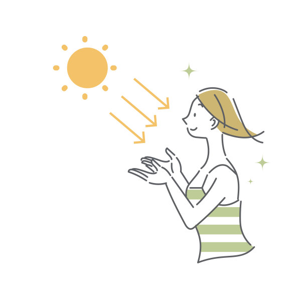 女人在早晨享受阳光图片下载