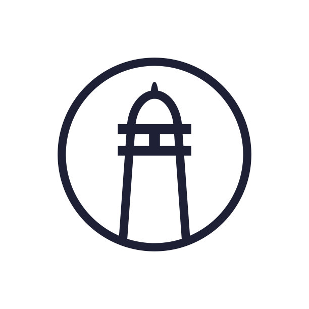 灯塔矢量标志设计。图片下载