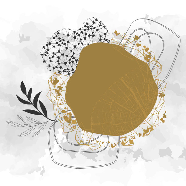 创意概念传单布局与树木生长的年轮。图片下载