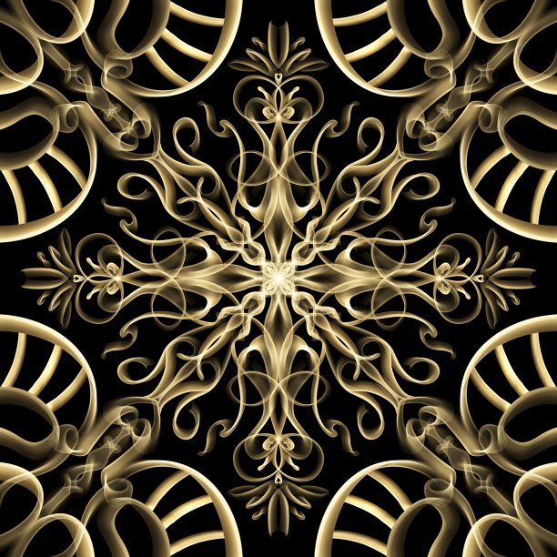 无缝装饰抽象花卉图案图片下载