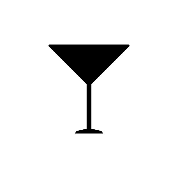 鸡尾酒杯图标矢量图图片下载