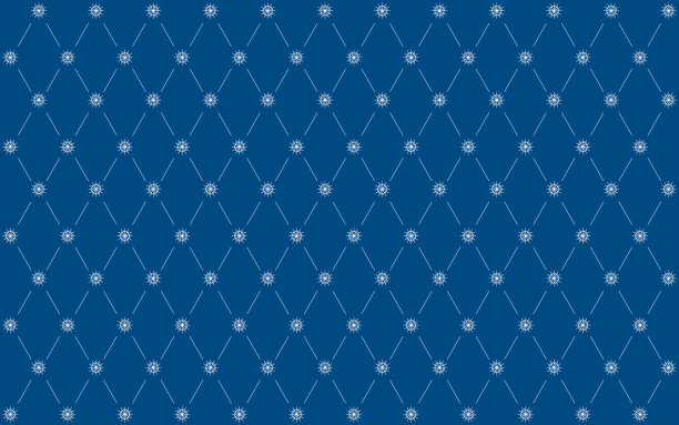 圣诞节背景与白色雪花图案在深蓝色的背景。图片下载