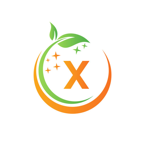 房屋清洁标志在字母x与水温泉图片下载