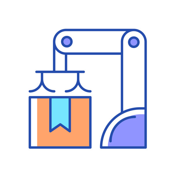 包装机器人RGB彩色图标图片下载