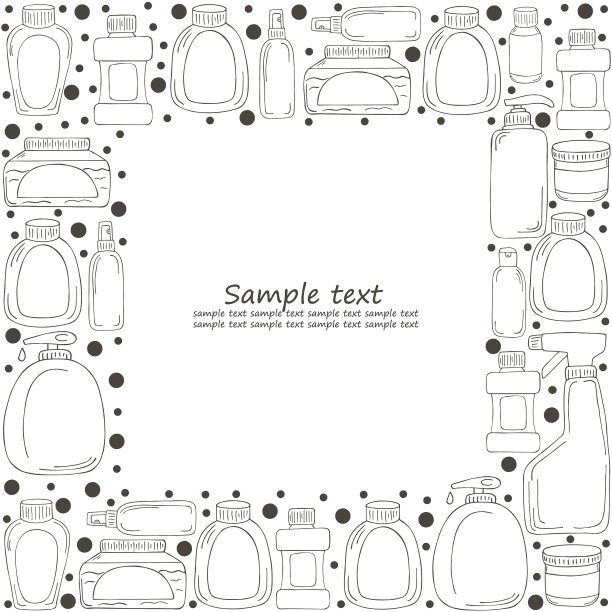 单色医学着色页黑色和白色图片下载