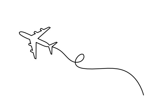 抽象平面为线条，以白色为背景图片下载