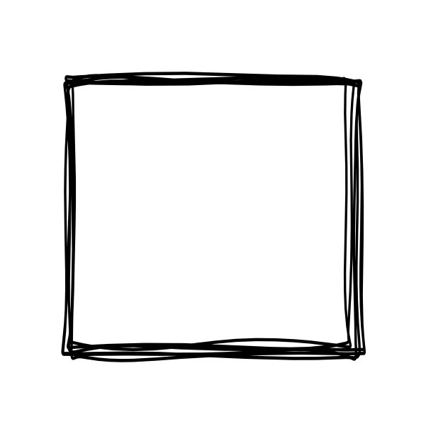 抽象的正方形作为线条绘制在白色作为背景图片下载