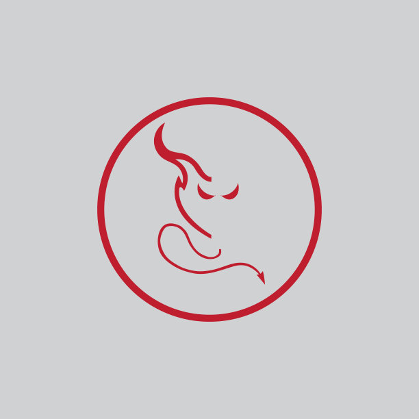 魔鬼角图标设计模板图片下载