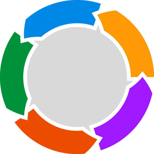 圆形箭头表示步骤、阶段、阶段概念图片下载