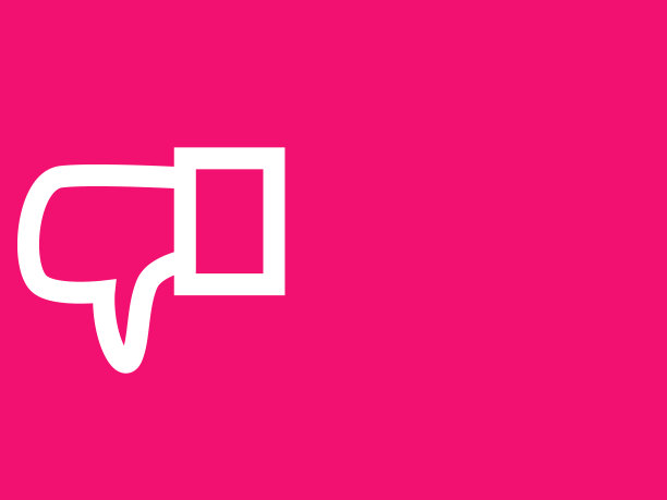 插图描绘了一个坏按钮的简单图标轮廓图片下载