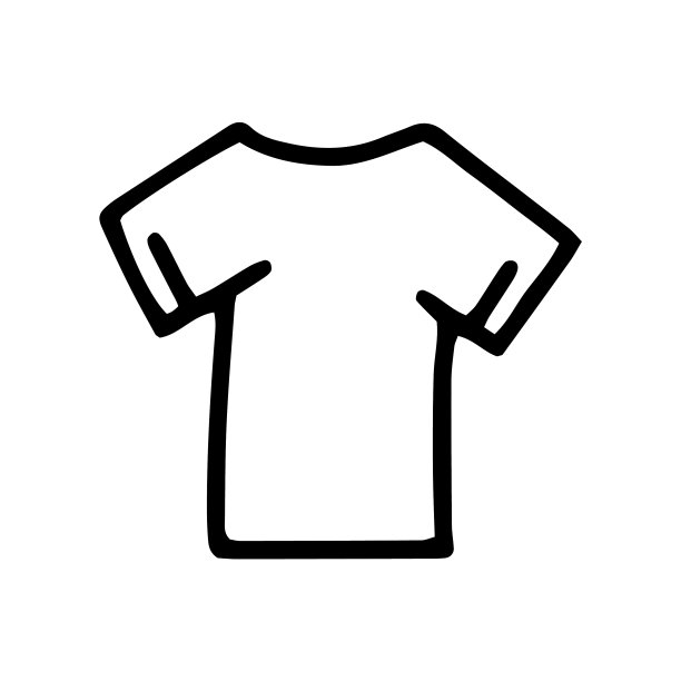t恤线涂鸦简单图标设计图片下载