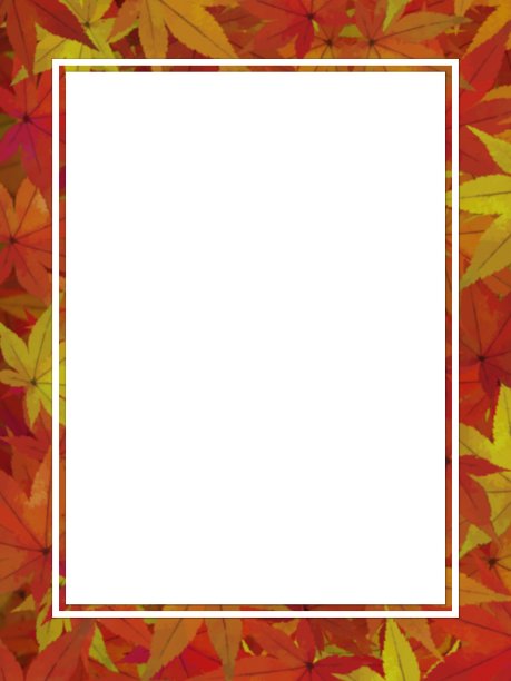 枫叶画框图片下载