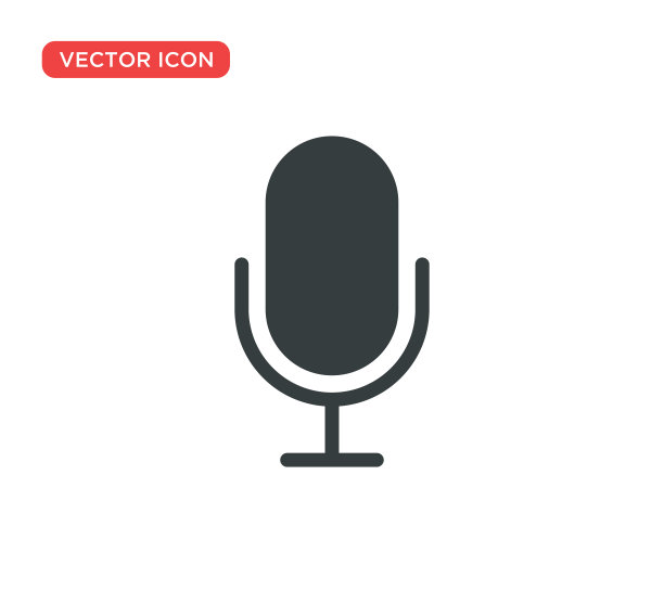 麦克风图标矢量插图设计图片下载