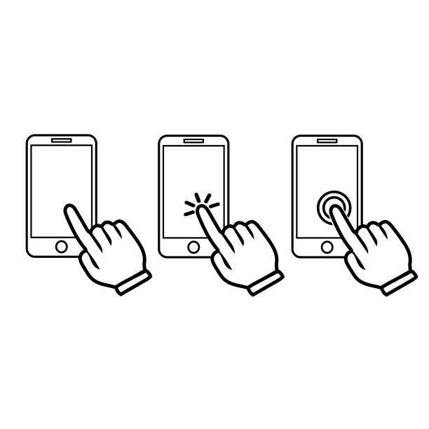 手触屏智能手机图标。点击智能手机图片下载