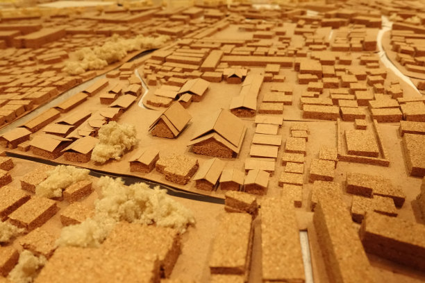 城镇规模模型，房地产或房地产概念图片下载