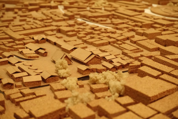 城镇规模模型，房地产或房地产概念图片下载