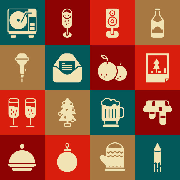 放烟花火箭冬天围巾圣诞节图片下载