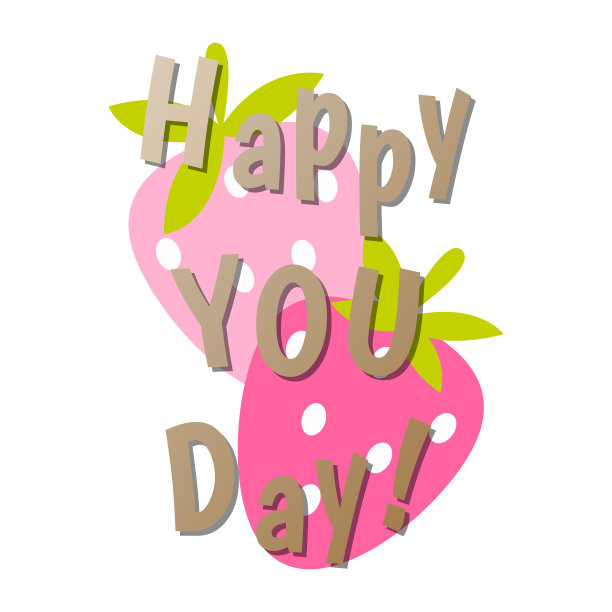 生日快乐卡。生日草莓矢量祝福你快乐日贺卡设计图片下载