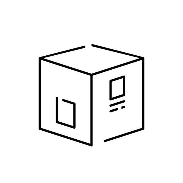 黑色星期五线图标快递。盒子。向量EPS10图片下载