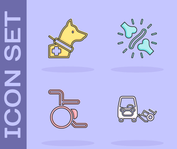 设置残障导盲犬轮椅及关节图片下载