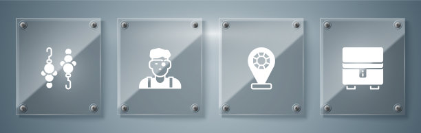 集首饰盒店珠宝商男子和耳环图片下载