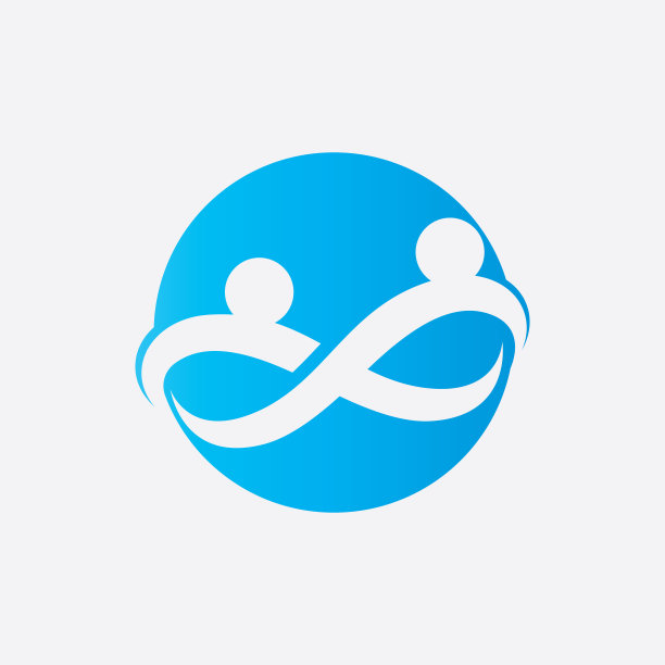 社区网络和社会健康标志图标设计模板图片下载