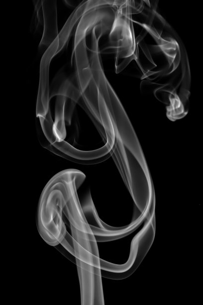 旋转运动的白烟群图片下载