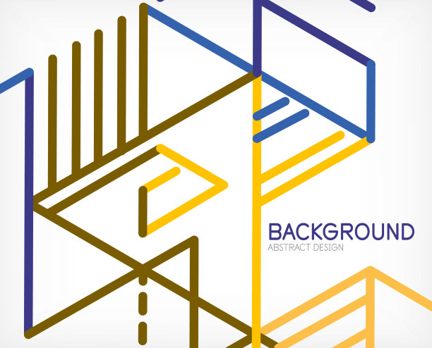 抽象的背景色线在白色上图片下载