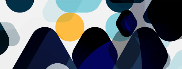 彩色气泡和圆形几何形状图片下载