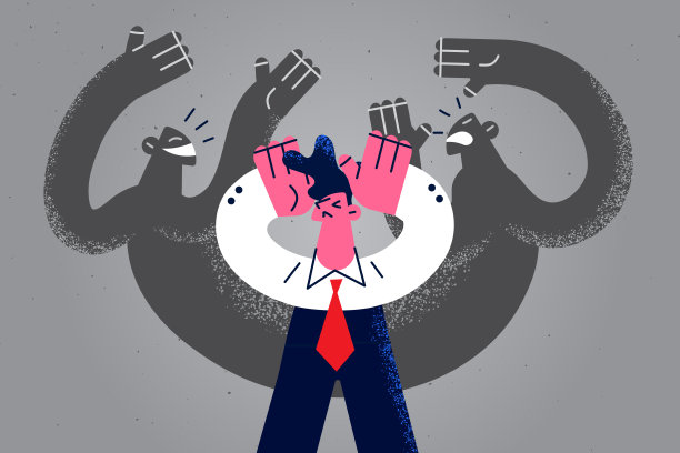 感觉恐慌和内心恐惧的概念图片下载