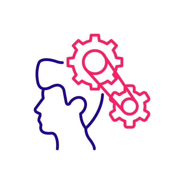 管理向量2颜色图标风格插图。EPS 10个文件图片下载