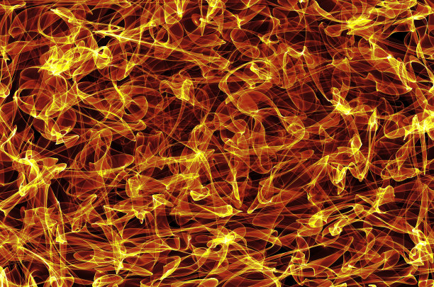 炽热的旋风云冻结了黑色背景上的线条图片下载