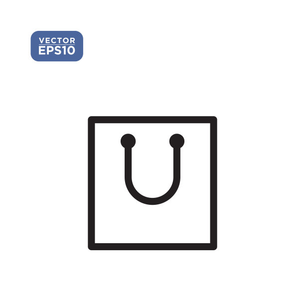 袋图标矢量插图模板图片下载