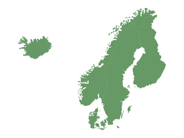 北欧国家地图图片下载