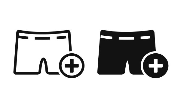短裤加图标。图片下载