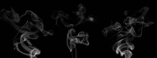 旋转运动的白烟群图片下载