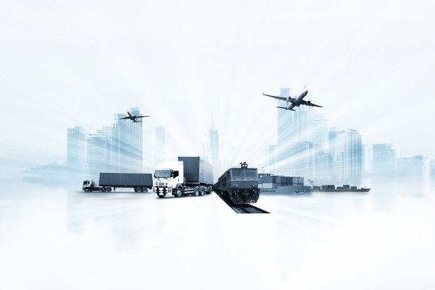 物流配送背景和工业集装箱货运船舶的概念为快速或即时航运图片下载