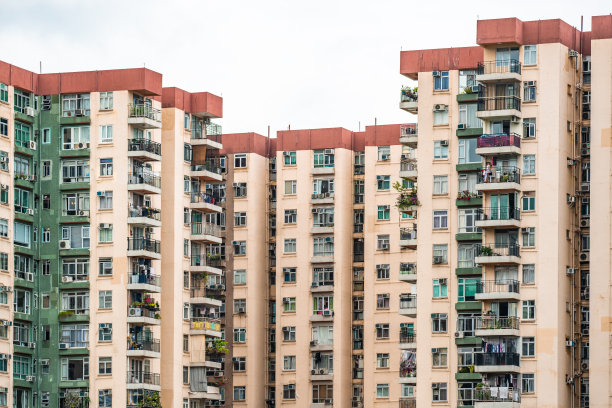 现代建筑的外观。构建抽象的背景图片下载