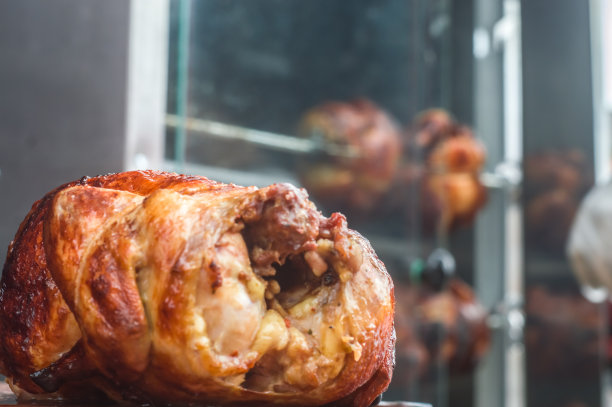 用鸡肉机烤鸡图片下载
