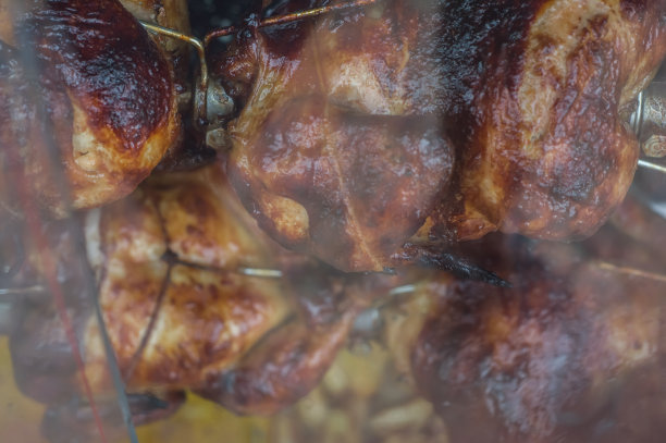 用鸡肉机烤鸡图片下载