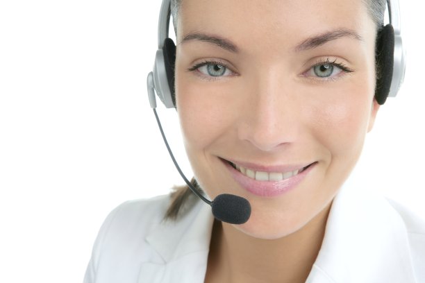 美丽的头戴式女商人肖像在白色图片下载