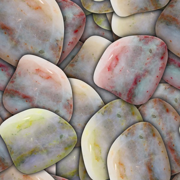 潮湿的海石背景。无缝模式。卵石纹理。宏观的特写镜头。图片下载