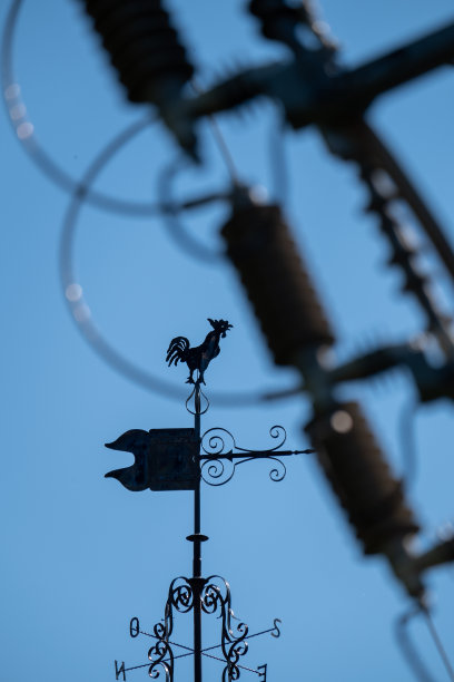 公鸡形的风向标图片下载