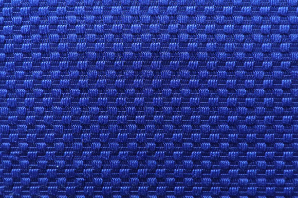 蓝色棉布的质地。纤维和织物结构图片下载