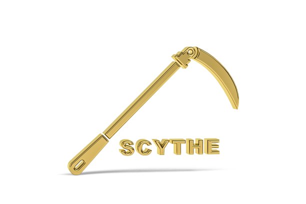 长柄大镰刀图标图片下载