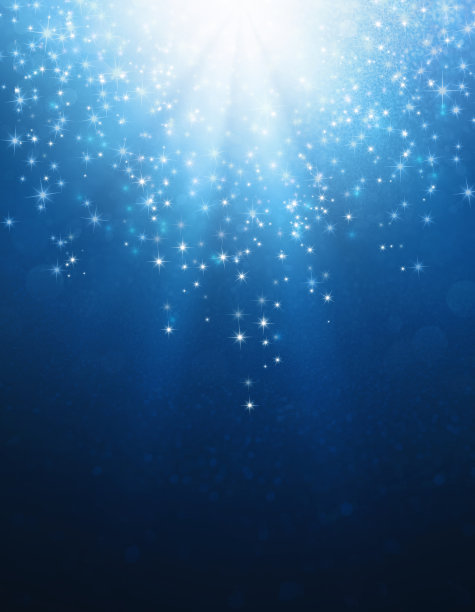 闪闪发光的节日蓝色背景图片下载
